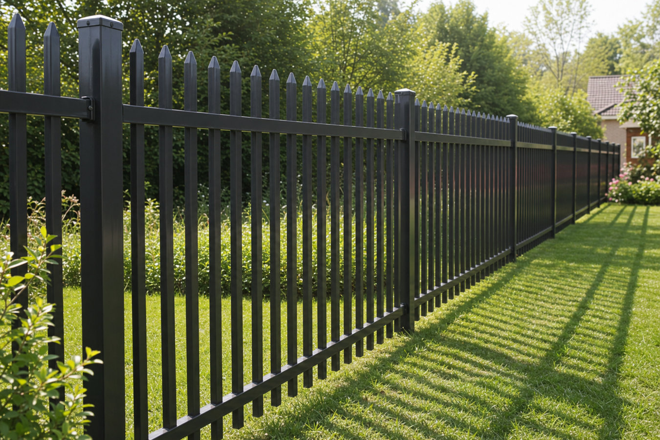 Aluminum fence installation